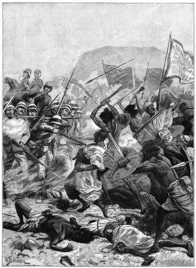 La batalla de Jartum, 1885 1900 de Unbekannt