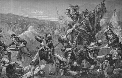 La batalla de Naseby, 14 de junio de 1645, c1880 de Unbekannt