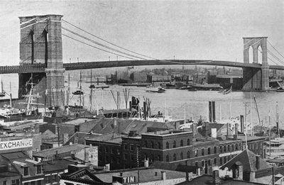 El Puente de Brooklyn, Nueva York de Unbekannt