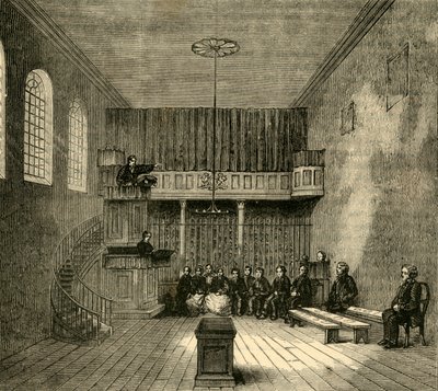 La Capilla en Newgate, c1872 de Unbekannt