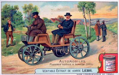 El primer automóvil de bencina, 1875, c1900 de Unbekannt