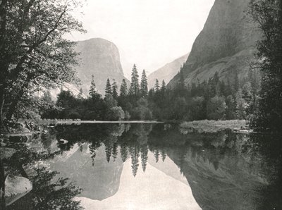 El Lago del Espejo, Valle de Yosemite, EE.UU., 1895 de Unbekannt