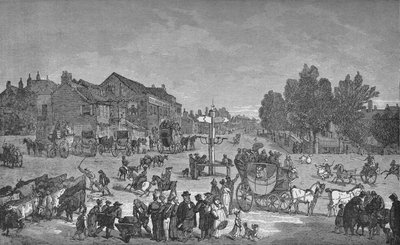 El viejo Elephant and Castle Inn, c. 1785, 1912 de Unbekannt