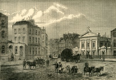 El Polígono, Somers Town, en 1850 de Unbekannt