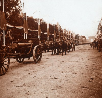 Desfile de la victoria, París, Francia, c1918-c1919 de Unbekannt