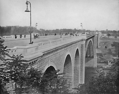 Puente de Washington, Río Harlem, Nueva York, c1897 de Unbekannt