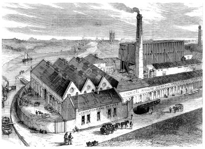 Fábrica química de Webb, Diglis, Worcestershire, 1869 de Unbekannt