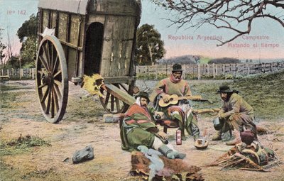 Matiando del Tiempo, Argentina, c.1910 (postcard) de Unbekannter Künstler