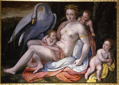 Religión. Mitología griega. Leda y el cisne de Unbekannter Künstler