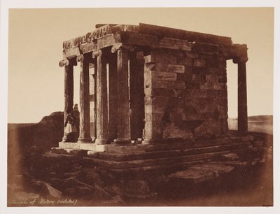 Templo de la Victoria, Atenas, c. 1849 de Unbekannt