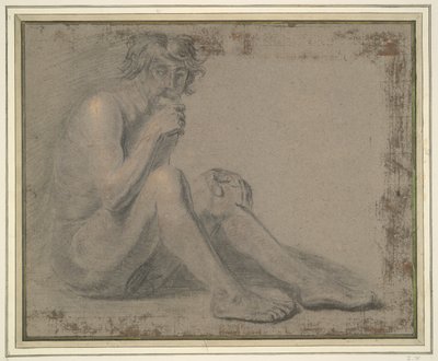Desnudo masculino sentado de Unknown