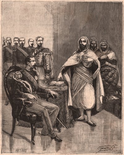 Abd El Kader y Napoleón III de Unknown