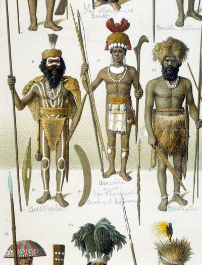 Indígenas australianos en traje de gala de Unknown artist