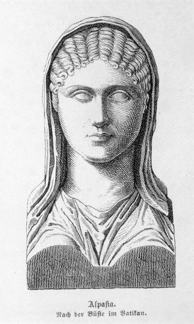 Aspasia de Mileto, amante de Pericles de Unknown artist