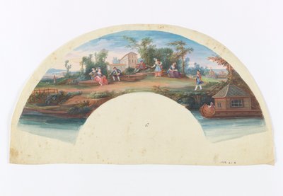 Hoja de abanico de Unknown artist