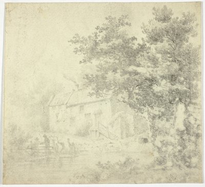 Molino (recto); Árbol (verso) de Unknown artist