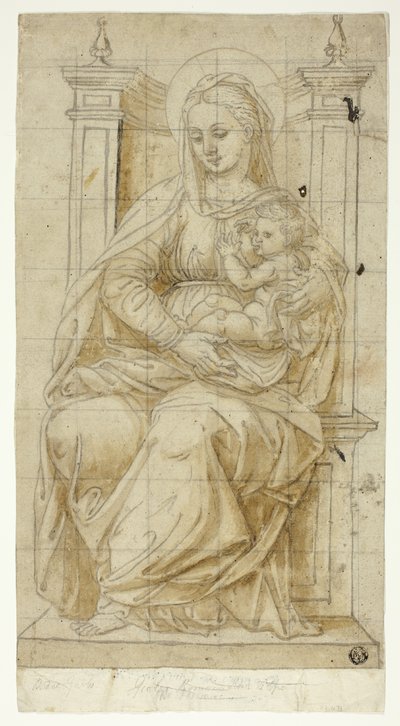 Virgen amamantando al Niño Jesús de Unknown artist