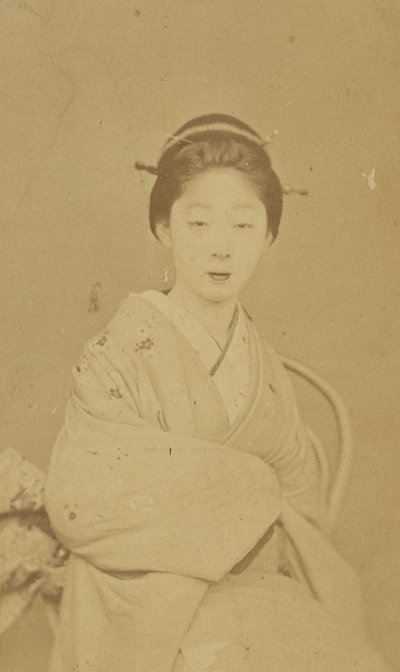 [Mujer japonesa sentada] de Unknown artist/maker