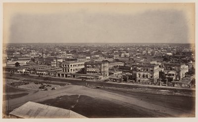 Vista desde el Monumento Ochterlony, Calcuta de Unknown photographer