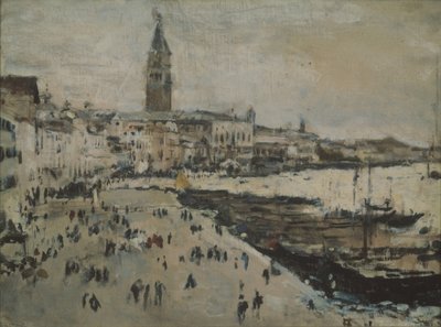 El muelle de Schiavoni en Venecia de Valentin Aleksandrovich Serov