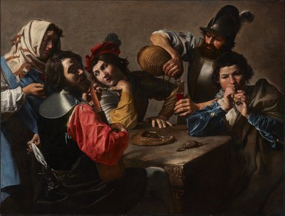 El concierto, c.1625 (óleo sobre lienzo) de Valentin de Boulogne