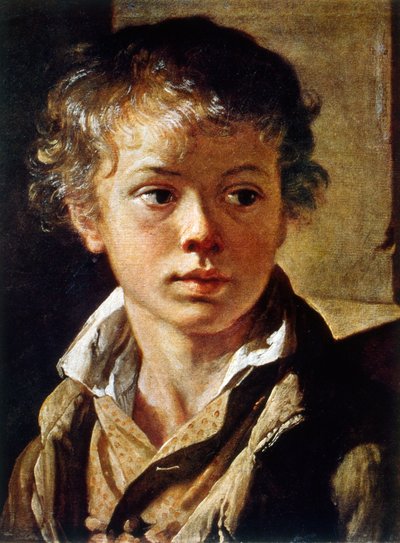 Retrato de un niño joven de Vasili Andreevich Tropinin