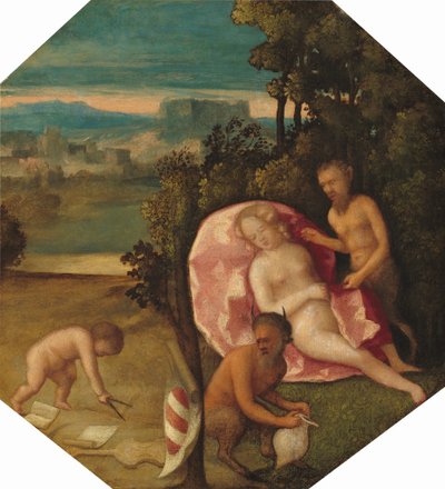 Alegoría de Venetian 16th Century
