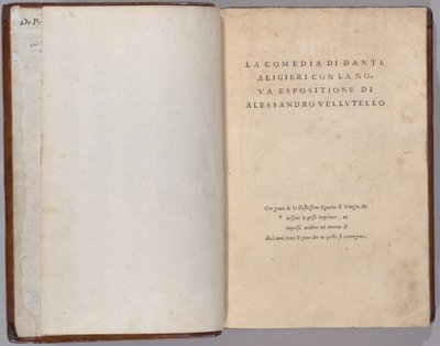 La Comedia de Venetian 16th Century, Dante Alighieri