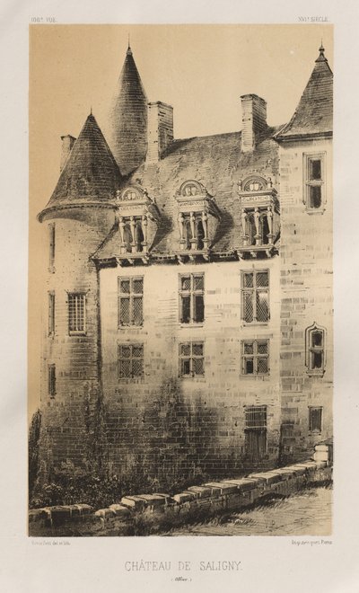 ...Pl.100, Château de Saligny Alliers, 1860 de Victor Petit