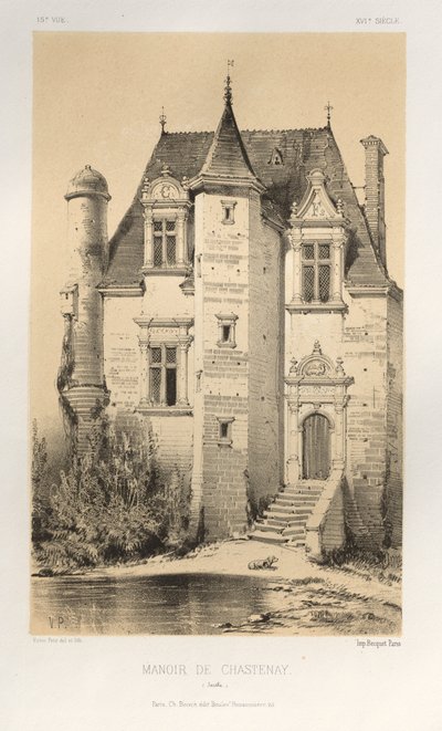 Manoir De Chastenay Sarthe de Victor Petit