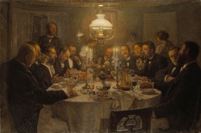 Reunión de artistas, 1903 de Viggo Johansen