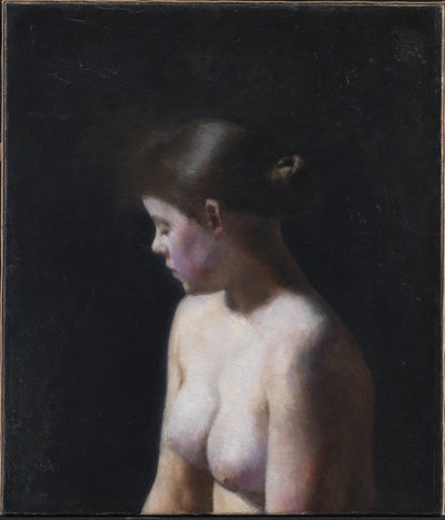 Modelo femenino desnudo de Vilhelm Hammershøi