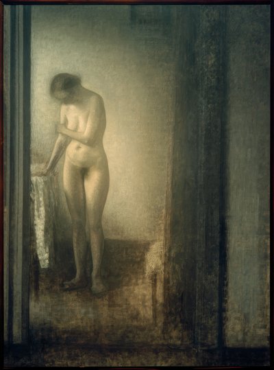 Desnudo femenino, de pie de Vilhelm Hammershoi