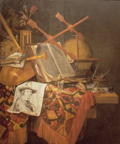 Vanitas (óleo sobre lienzo) de Vincent Laurensz van der Vinne