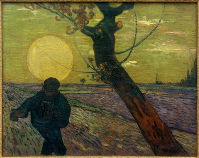 Sembrador al atardecer de Vincent van Gogh