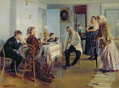 Contratación de una Criada, 1891-92 de Vladimir Egorovic Makovsky