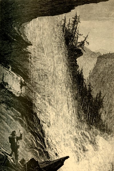 Bajo las cataratas de Catskill, 1874 de W. J. Linton