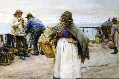 Calle Principal de Newlyn de Walter Langley