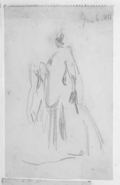 Boceto de una figura femenina de Walter Richard Sickert