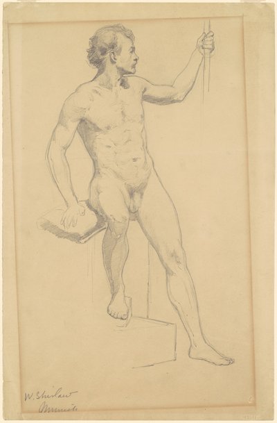 Desnudo masculino de Walter Shirlaw