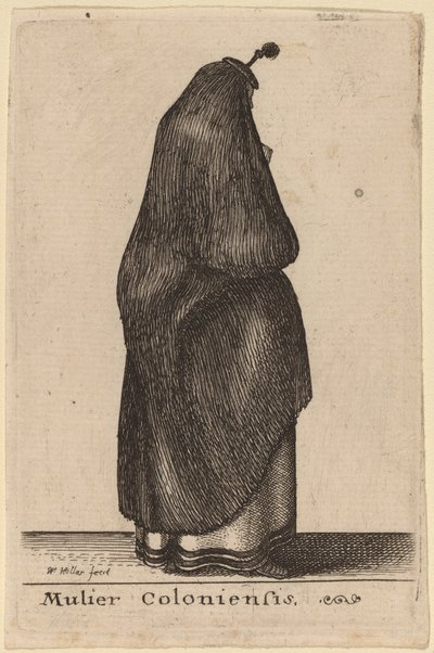 Mulier Coloniensis de Wenceslaus Hollar