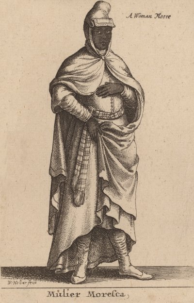 Mujer morisca de Wenceslaus Hollar