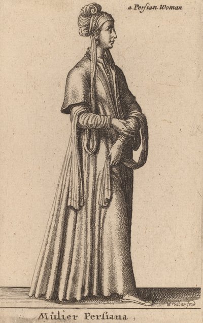 Mujer persa de Wenceslaus Hollar