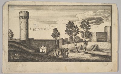 La torre Kunibert cerca de Colonia copia de Wenceslaus Hollar