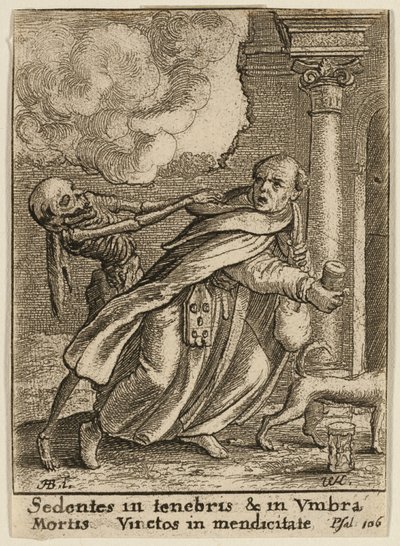 El monje y la muerte de Wenceslaus Hollar