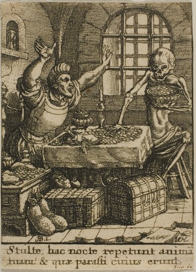 El hombre rico y la muerte de Wenceslaus Hollar