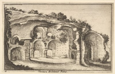 Ruinas de los Baños de Diocleciano de Wenceslaus Hollar