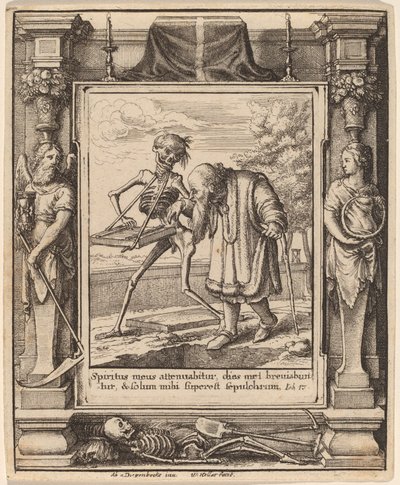 Hombre viejo de Wenceslaus Hollar after Hans Holbein the Younger after Abraham van Diepenbeeck