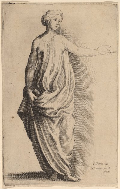 Figura de Pie de Wenceslaus Hollar after Parmigianino