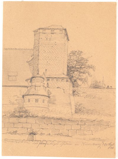 Construcción de torre. Núremberg de Wilhelm Bendz